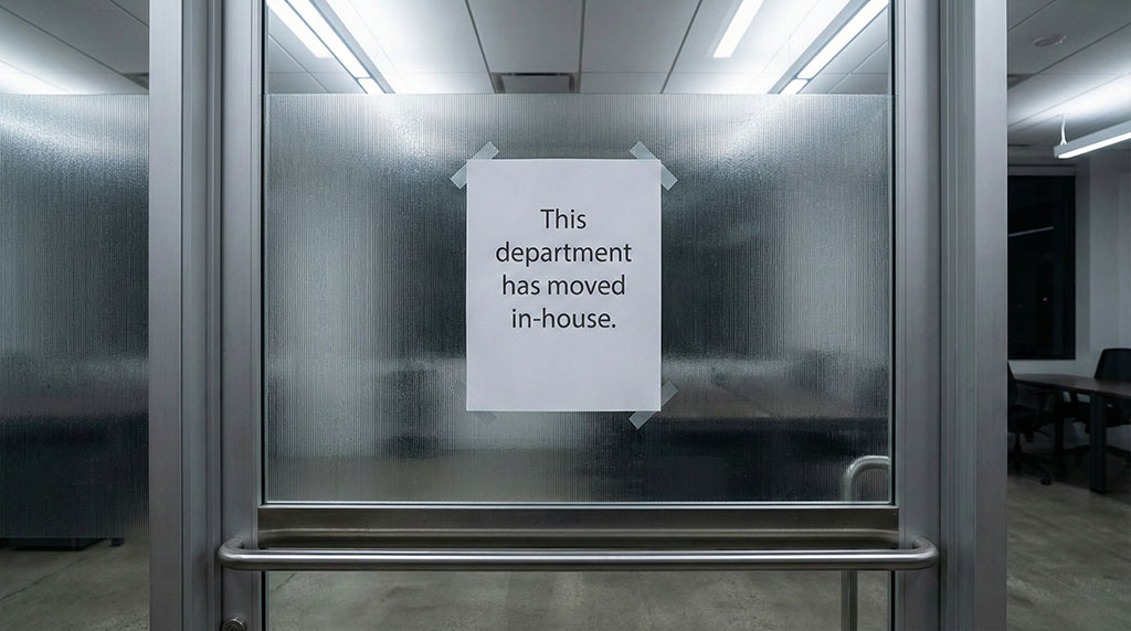 This department has moved in-house.