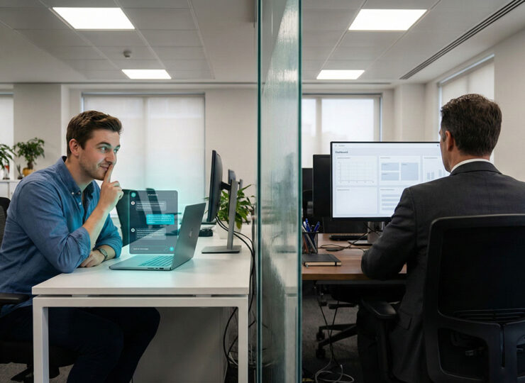 48% of workers hide their AI use from managers. Not because the tools are dangerous — because their managers made it feel that way. The research on why management, not technology, is the real AI bottleneck.